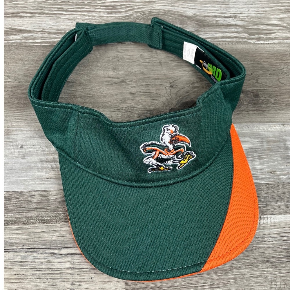 University of Miami Hurricanes Going Yard Visor Green Orange Hat